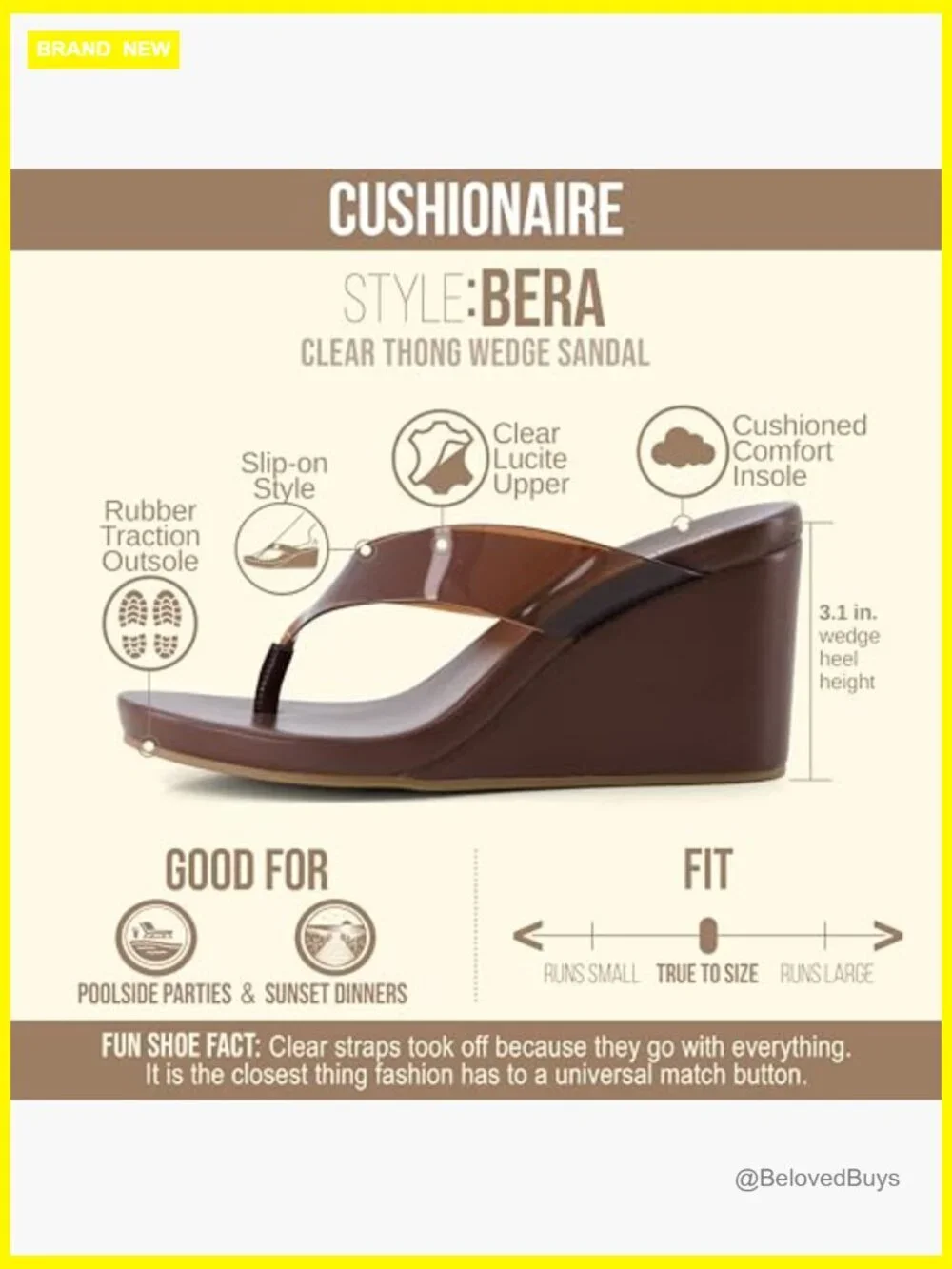 Platform Wedge Sandals with Contoured Comfort Footbed